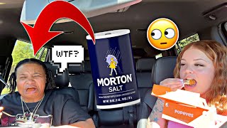 DUMPING A WHOLE BOTTLE OF quotSALT🧂” IN MY GIRLFRIENDS FOOD EPIC REACTION [upl. by Gery672]