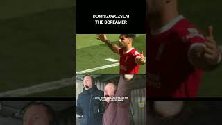 DOMINIC SZOBOZSLAI SCREAMER  Steve Hunters Crazy Reaction lfc [upl. by Airdnoed]