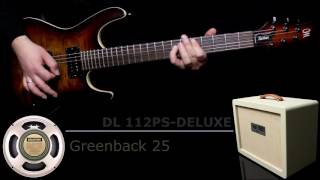 DL 1x12quot cabinet  Creamback vs Greenback vs Rockdriver Jr comparison [upl. by Einafit]