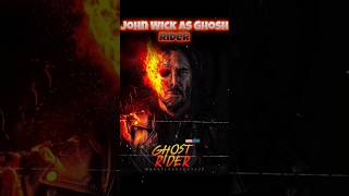 John Wick As Ghost Rider In MCU 😳 marvel shorts [upl. by Brendan]