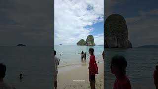 Railay Bay Island Krabi railaybeach krabi thailand island travel shorts [upl. by Ohploda]