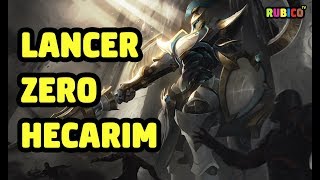 LANCER ZERO HECARIM SKIN SPOTLIGHT  LEAGUE OF LEGENDS [upl. by Alehtse]