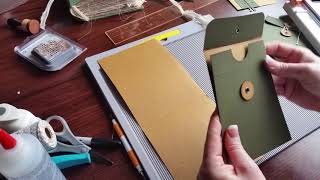 Part 1 Envelope Tutorial String amp Button Closure for Junk Journals and Happy Mail [upl. by Eryn]