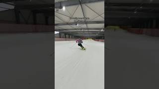 Skiing indoors skiing skier skiracer insta360 insta360 viral fyp trending [upl. by Owades988]