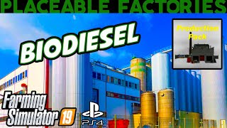 How To Make BioDiesel With Placeable Factories  Farming Simulator 19 [upl. by Rema910]