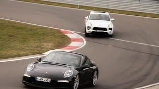 Porsche Macan vs Porsche 911 Real Pursuit [upl. by Akinehs116]