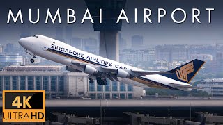 Mumbai Airport  Morning Plane Spotting 2023  MEGA Compilation  4K [upl. by Eicats]