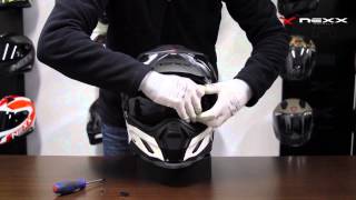 NEXX Helmets XD1  Video Tutorial  How to Remove and Place the Inner Sunvisor [upl. by Terrie]