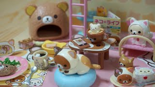 ReMent Rilakkuma Cat Cafe Unboxing FULL SETCLOSE UPS [upl. by Gregrory654]