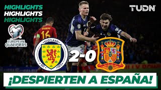 HIGHLIGHTS  Escocia 20 España  UEFA Qualifiers 2023  TUDN [upl. by Micheline]