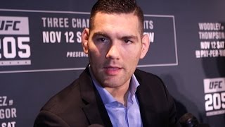 Weidman says GSPBisping is a weird fight thatll hold up the division [upl. by Beora]