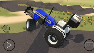 New Swaraj 744 Tractor se Offroading drive test kar rahe hai  New update aaya hai [upl. by Eissat412]