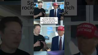 Trump attends SpaceX Starship rocket’s sixth launch with Elon Musk [upl. by Calley837]