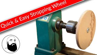 How to Make a Stropping Wheel for Knife Sharpening [upl. by Iegres]