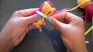 How To Tuesday 49  Yarn Flower  The Handwork Studio [upl. by Sanborne]