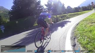 Road bike climbs Stelvio Pass  unedited version Italy from Bormio  Haute Route 2016 [upl. by Shellie960]