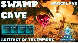 Swamp Cave Tour  Best Loot Crates Ever  Ark Survival Ascended  Official PVE [upl. by Oryaj]