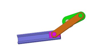 Mechanism 2  Slider crank mechanism  solidworks tutorial [upl. by Htyderem]