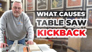 What Causes Table saw Kickback [upl. by Lleddaw]