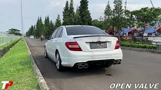 MercedesBenz W204 C200 with Tech Pro Turboback Performance Valvetronic Exhaust System [upl. by Fabozzi]