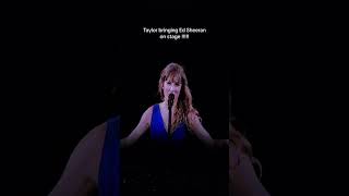 Taylor swift bringing out Ed Sheeran at LondonTSErasTour  shortsfeed musician taylornation [upl. by Ashlee]