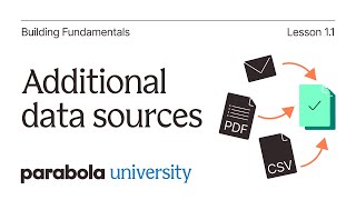 Pulling data  Additional data sources [upl. by Annairam475]