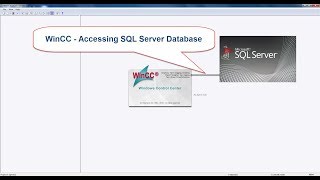 💢 WinCC74 Tutorial How to use VBScript In WinCC Accessing SQL Server Database [upl. by Nodnalb]