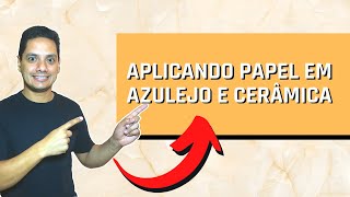 Como aplicar Papel de Parede em cima de Cerâmica e ou Azulejo [upl. by Isacco63]