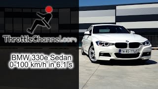 BMW 330e Sedan acceleration  ThrottleChannelcom [upl. by Branch]