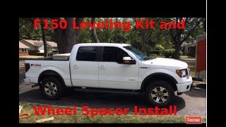 How TO 2011 Ford F150 FX4 15quot Motofab Leveling Kit and 15quot Wheel Spacer Install [upl. by Sirois985]