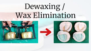 Dewaxing or Wax Elimination in processing of complete denture  Dewaxing in just 5 minutes so easy [upl. by Toddie]