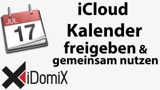 iCloud Kalender gemeinsam nutzen und freigeben [upl. by Anneliese648]