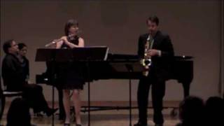 Trio for flute sax and piano Mvt 1 [upl. by Aicina]