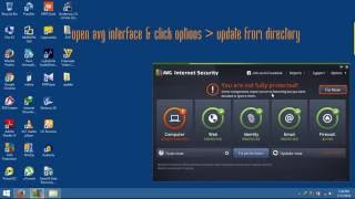 How To Update Avg Internet Security Antivirus Manualy [upl. by Thorr536]