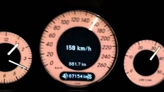 Mercedes E220CDI W211 170 ps 0140 acceleration [upl. by Ralli]