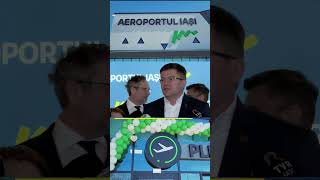 Primele zboruri de pe noul terminal al Aeroportului Iasi [upl. by Annasor]