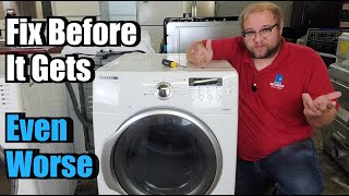 How to Fix a Samsung Dryer Squeaking Making Noise or Grinding [upl. by Kaja]