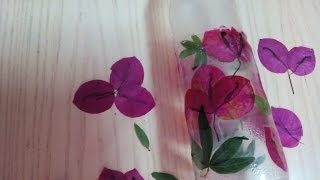 DIY COMO PLASTIFICAR FLORES EN BOTELLA RECICLADA [upl. by Tavia]