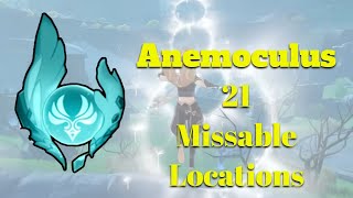 Anemoculus Genshin Impact Hidden Locations you might be missing Guide [upl. by Annawit]