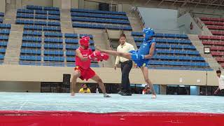 45 kg National wushu fight Manipur Red 🔴 🥊🥊 [upl. by Dadinirt]