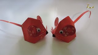 How to make Hongbao Mouse  Year of the Rat CNY TUTORIAL NO 105 [upl. by Ennaid]