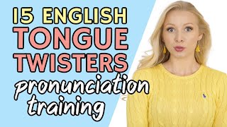 Can YOU say these 15 English Tongue Twisters for Speaking amp Pronunciation Training Free PDF amp Quiz [upl. by Aekin]