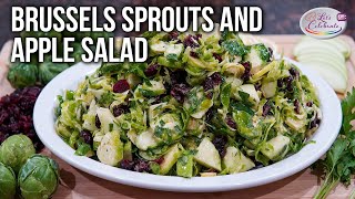 Shaved Brussels Sprouts Salad and Apple Salad with Cranberries [upl. by Hankins]