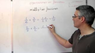 Multiplicar fracciones o quebrados Aprende matemáticas [upl. by Sualokin111]