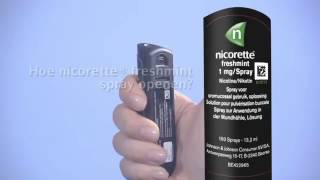 Hoe een Nicorette spray juist gebruiken [upl. by Wolfort]