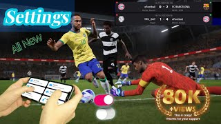 100 eFootball 2024 Settings  best control setting tips and tricks Best Setting eFootball 2024 [upl. by Shari]