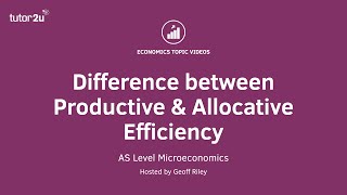 Difference between Productive and Allocative Efficiency I A Level and IB Economics [upl. by Aronson]