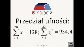 Przedział ufności dla średniej  34 eTrapez [upl. by Claire196]