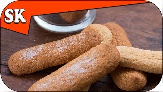 LADYFINGER biscuits  Sponge Fingers  Savoiardi for Trifle or Tiramisu [upl. by Fidole]