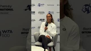 Leylah Fernandez press conference after final of Rothesay Eastbourne International 29062024 [upl. by Harli734]